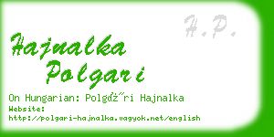 hajnalka polgari business card